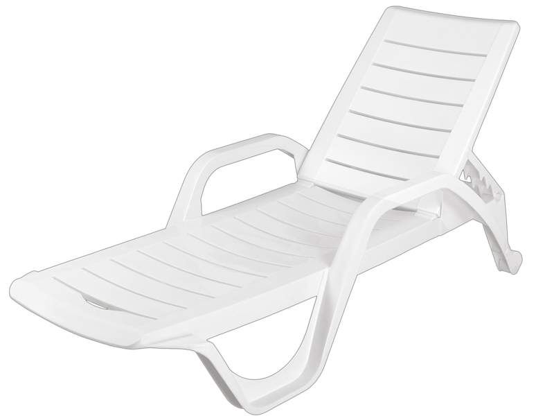 Ege Sunlounger White